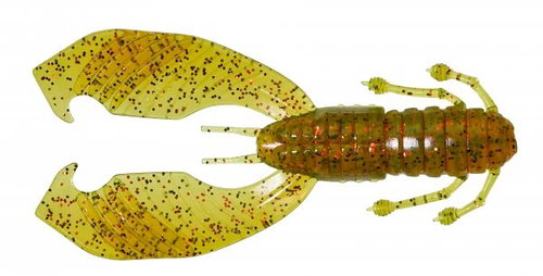 Gunki Boogie Craw 7.5cm 4.5g Motoroil Red Flake, 10pcs - Rubber Bait - Main image