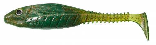 Gunki Grubby Shad 10.5cm 11.4g Motoroil Red, 4pcs - Rubber Bait - Main image