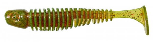 Gunki Tipsy-SXL 10cm 8.7g Motoroil Red, 4pcs - Rubber Bait - Main image