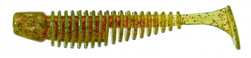 Gunki Tipsy-SXL 7.6cm 4.1g Motoroil Red, 6pcs - Rubber Bait - Main image