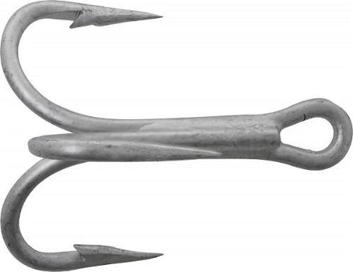 Mustad Super Strong Catfish Treble DuraSteel, Size 5/0, 3pcs - Triple-Hook