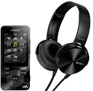 Sony Walkman NWZ-E585 + MDR-XB450 black - MP3 Player