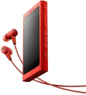 Sony Hi-Res WALKMAN NW-A35 Rot+ Kopfhörer MDR-EX750 - MP3-Player