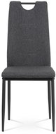 Nejlevnější nábytek - Jídelní židle Gweru, šedá látka/antracitový kov - Jídelní židle
