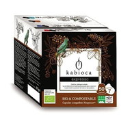 Kabioca ORGANIC Compostable Coffee Capsules for Nespresso Espresso 50 pcs - Kávové kapsle