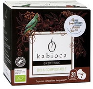 Kabioca ORGANIC Compostable Coffee Capsules for Nespresso Espresso 20 pcs - Kávové kapsle