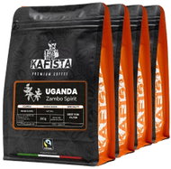 Kafista "Uganda Zambo Spirit" - 100% Arabica - Coffee Beans, Roasted in Italy 4 × 250g - Coffee