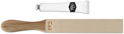 KAI Knife stropping set, leather strop, 20.5 × 4cm + polishing paste - Knife Sharpener - Main image