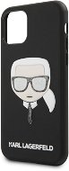 Karl Lagerfeld Embossed Glitter for iPhone 11 Pro Max, Black - Phone Cover