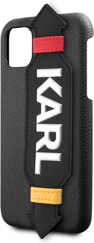 Karl Lagerfeld Strap for iPhone 11 Pro, Black - Phone Cover - Main image