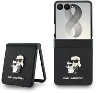 Karl Lagerfeld PU Saffiano Karl and Choupette for Samsung Galaxy Z Flip 8 Black - Protective Case