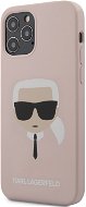 Karl Lagerfeld Head for Apple iPhone 12/12 Pro, Light Pink - Phone Cover