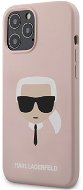Karl Lagerfeld Head Apple iPhone 12 Pro Max Light Pink tok - Telefon tok