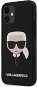 Karl Lagerfeld Head Apple iPhone 12 Mini Black - Telefon tok