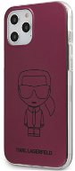 Karl Lagerfeld PC / TPU Metallic Iconic for Apple iPhone 12 Pro Max, Pink - Phone Cover