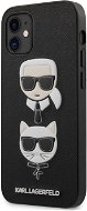 Karl Lagerfeld Saffiano K&C Heads für Apple iPhone 12 Mini Black - Handyhülle