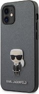 Karl Lagerfeld Saffiano Iconic für Apple iPhone 12 Mini Silver - Handyhülle