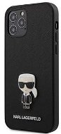 Karl Lagerfeld Saffiano Iconic for Apple iPhone 12 Pro Max, Black - Phone Cover