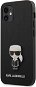 Karl Lagerfeld Saffiano Iconic Apple iPhone 12 Mini Black - Telefon tok