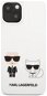 Karl Lagerfeld and Choupette Liquid Silicone Apple iPhone 13 fehér tok - Telefon tok