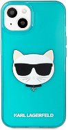 Karl Lagerfeld TPU Choupette Head Cover for Apple iPhone 13 Fluo Blue - Phone Cover