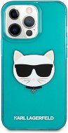Karl Lagerfeld TPU Choupette Head Apple iPhone 13 Pro Max Fluo Blue tok - Telefon tok