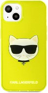 Karl Lagerfeld TPU Choupette Head Hülle für Apple iPhone 13 Fluo Gelb - Handyhülle