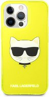Karl Lagerfeld TPU Choupette Head Apple iPhone 13 Pro Fluo Yellow tok - Telefon tok
