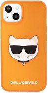 Karl Lagerfeld TPU Choupette Head Hülle für Apple iPhone 13 mini Fluo Orange - Handyhülle