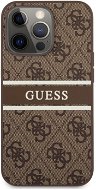 Guess PU 4G Printed Stripe Back Cover for Apple iPhone 13 Pro Brown - Phone Cover