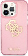 Guess TPU Big 4G Full Glitter Back Cover for Apple iPhone 13 Pro Max Pink - Phone Cover
