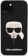 Karl Lagerfeld Liquid Silicone Karl Head Hülle für Apple iPhone 13 Schwarz - Handyhülle