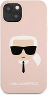 Karl Lagerfeld Liquid Silicone Karl Head Hülle für Apple iPhone 13 Light Pink - Handyhülle