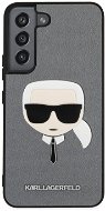 Karl Lagerfeld PU Saffiano Karl Head Hátlap tok a Samsung Galaxy S22 készülékhez Silver - Telefon tok