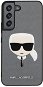 Karl Lagerfeld PU Saffiano Karl Head Hátlap tok a Samsung Galaxy S22 készülékhez Silver - Telefon tok