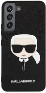 Karl Lagerfeld PU Saffiano Karl Kopf Rückseite Abdeckung für Samsung Galaxy S22 schwarz - Handyhülle