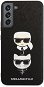 Karl Lagerfeld Saffiano K&C Heads Cover for Samsung Galaxy S22+ Black - Phone Cover