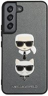 Karl Lagerfeld Saffiano K&C Heads Tok a Samsung Galaxy S22 készülékhez Silver - Telefon tok