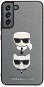Karl Lagerfeld Saffiano K&C Heads Cover for Samsung Galaxy S22+ Silver - Phone Cover