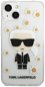 Karl Lagerfeld Ikonik Flower Case für iPhone 13 mini - transparent - Handyhülle
