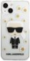 Karl Lagerfeld Ikonik Flower Tok az iPhone 13 készülékhez Transparent - Telefon tok