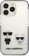 Karl Lagerfeld TPE Karl and Choupette Cover for iPhone 13 Pro Max White - Phone Cover