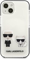 Karl Lagerfeld TPE Karl and Choupette Cover für iPhone 13 mini - weiß - Handyhülle