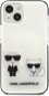 Karl Lagerfeld TPE Karl and Choupette Tok az iPhone 13 mini készülékhez White - Telefon tok