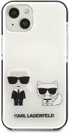 Karl Lagerfeld TPE Karl and Choupette Cover for iPhone 13 White - Phone Cover