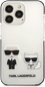 Karl Lagerfeld TPE Karl and Choupette Cover for iPhone 13 Pro White - Phone Cover