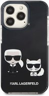 Karl Lagerfeld TPE Karl and Choupette Tok az iPhone 13 Pro Max készülékhez Black - Telefon tok