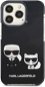 Karl Lagerfeld TPE Karl and Choupette Tok az iPhone 13 Pro készülékhez Black - Telefon tok