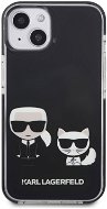Karl Lagerfeld TPE Karl and Choupette Cover for iPhone 13 mini Black - Phone Cover