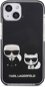 Karl Lagerfeld TPE Karl and Choupette Tok az iPhone 13 mini készülékhez Black - Telefon tok